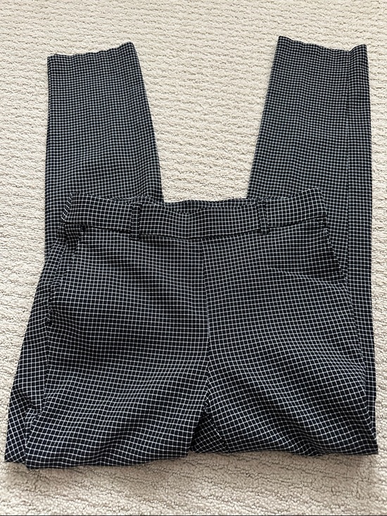 Rafaella Pants - Checked Black  Pants with White Grid